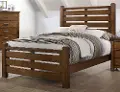 Logan Barley Brown Rustic Contemporary Full Bed