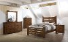 Barley Brown Rustic Contemporary 4 Piece Full Bedroom Set - Logan-3
