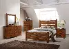 Logan Rustic Brown 4 Piece Full Bedroom Set