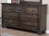 Antique Brown Classic Traditional Dresser - Campbell