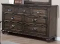 Classic Traditional Antique Brown Dresser - Campbell