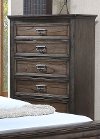 Classic Traditional Antique Brown Chest of Drawers - Campbell