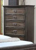 Classic Traditional Antique Brown Chest of Drawers - Campbell