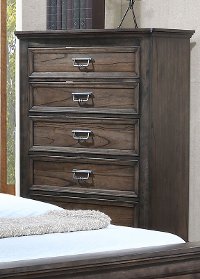 Classic Traditional Antique Brown Chest of Drawers - Campbell