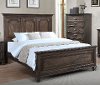 Clearance Classic Traditional Antique Brown Queen Bed - Campbell