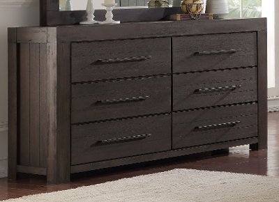 Basalt Gray Casual Classic Dresser - Heath