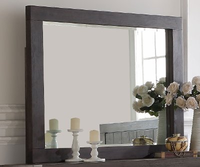 Basalt Gray Casual Classic Mirror - Heath
