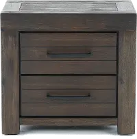 Heath Basalt Gray Casual Classic Nightstand