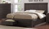 Basalt Gray Casual Classic Full Storage Bed - Heath