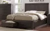 Clearance Heath Basalt Gray Casual Classic Full Storage Bed