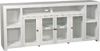 84 Inch White TV Stand - Brooklyn