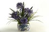 159053 Blue Agapanthus Arrangement In Oval Blue and White Bowl