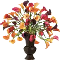 Multi-Color Faux Calla Lily Arrangement
