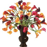 Multi-Color Faux Calla Lily Arrangement
