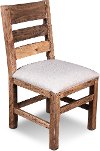 Clearance Pine Upholstered Dining Chair - Boardwalk Collection