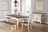 Two-Tone French Country 6 Piece Dining Set - Bourbon County