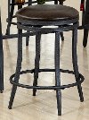 Brown and Metal 24 Inch Counter Stool - David Collection