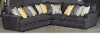 Charcoal Gray Contemporary 3 Piece Sectional Sofa - Piccolo-2