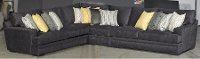 Contemporary Charcoal Gray 4 Piece Sectional Sofa - Piccolo-2