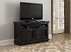 54 Inch Distressed Black TV Stand - Willow