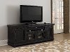 74 Inch Distressed Black TV Stand - Willow