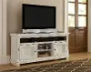 Willow 64 Inch Distressed White TV Stand