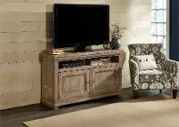 Willow 54 Inch Distressed Gray TV Stand