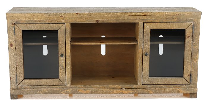 Willow 68 Inch Distressed Gray Brown TV Stand