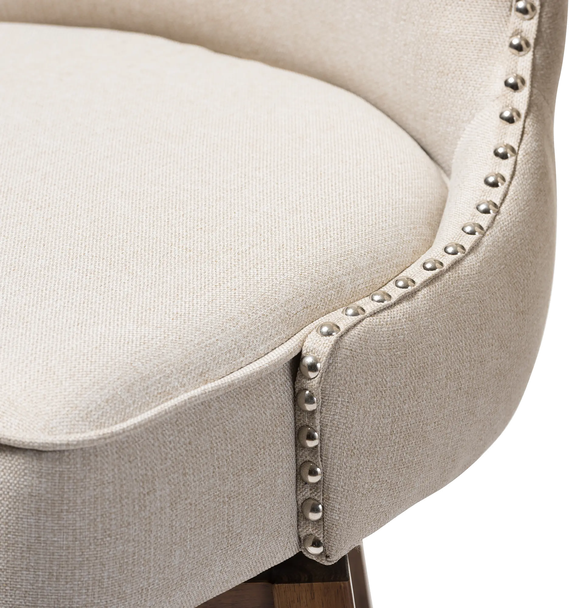 Taupe Button-Tufted Upholstered Swivel Bar Stool Pair - Gradisca-6