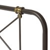 7034-RCW Vintage Industrial Black Finished Queen Metal Bed - Beatrice-4