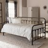 Antique Dark Bronze Finished Metal Daybed - Elsie