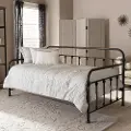 7037-RCW Antique Dark Bronze Finished Metal Daybed - Elsie