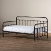 7037-RCW Vintage Industrial Black Finished Metal Daybed - Elsie-2