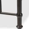 7036-RCW Vintage Industrial Black Finished Queen Platform Bed - Georgina-5