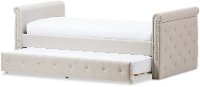 7039-RCW Modern Light Beige Tufted Twin Daybed - Swamson-4