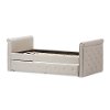 7039-RCW Modern Light Beige Tufted Twin Daybed - Swamson-7