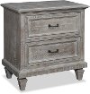 Clearance Casual Rustic Gray Nightstand - Dovetail
