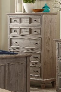 Casual Rustic Gray Chest of Drawers - Dovetail