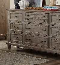 Casual Rustic Gray Dresser - Dovetail