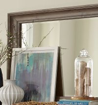 Casual Rustic Gray Mirror - Dovetail