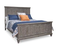 Casual Rustic Gray California King Bed - Dovetail-2
