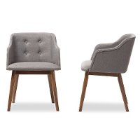 6960-2PC-RCW Grey Modern Button-Tufted Accent Chairs - Harrison-2