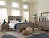 Casual Rustic Gray 4 Piece Queen Bedroom Set - Dovetail