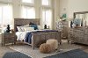 Clearance Casual Rustic Gray 4 Piece California King Bedroom Set - Dovetail