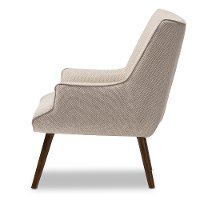 7041-RCW Taupe Mid-Century Upholstered Armchair - Nola