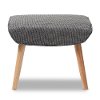 7044-RCW Grey Mid-Century Upholstered Stool - Nola-2