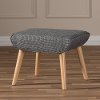 7044-RCW Grey Mid-Century Upholstered Stool - Nola-4