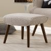 7042-RCW Taupe Mid-Century Upholstered Stool - Nola-1