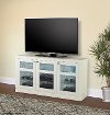 65 Inch White TV Stand - Skyline