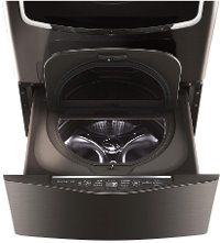 WD205CK LG Signature Pedestal Washer - Black Stainless Steel-2